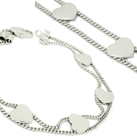 Heart Bracelet Cuff Designer Valentines NW - Picture 2 of 2